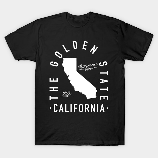 The Golden State California T-Shirt by goodwordsco